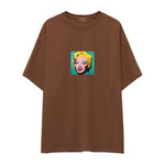 Andy Warhol / Marilyn Monroe Blue Oversize Tişört