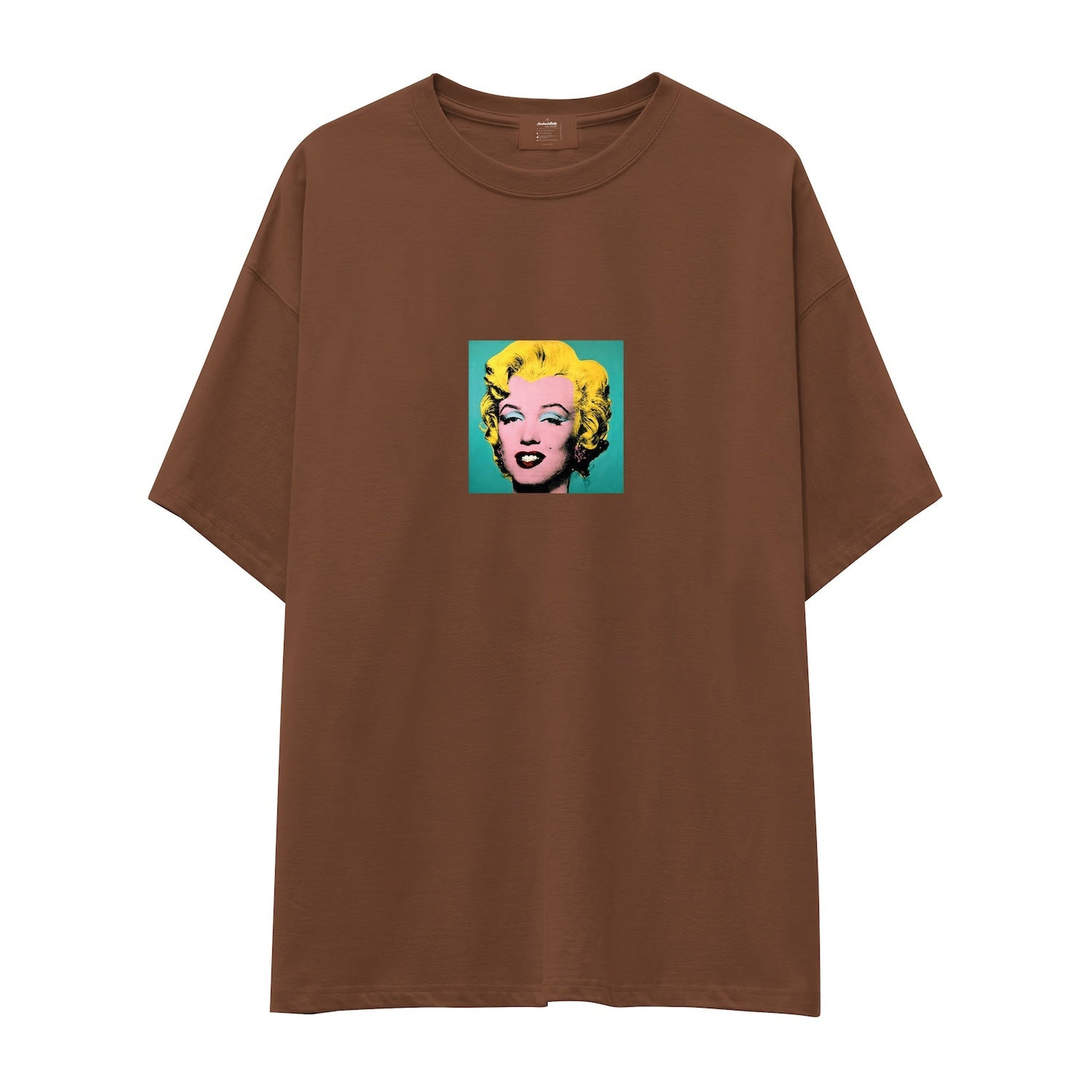 Andy Warhol / Marilyn Monroe Blue Oversize Tişört