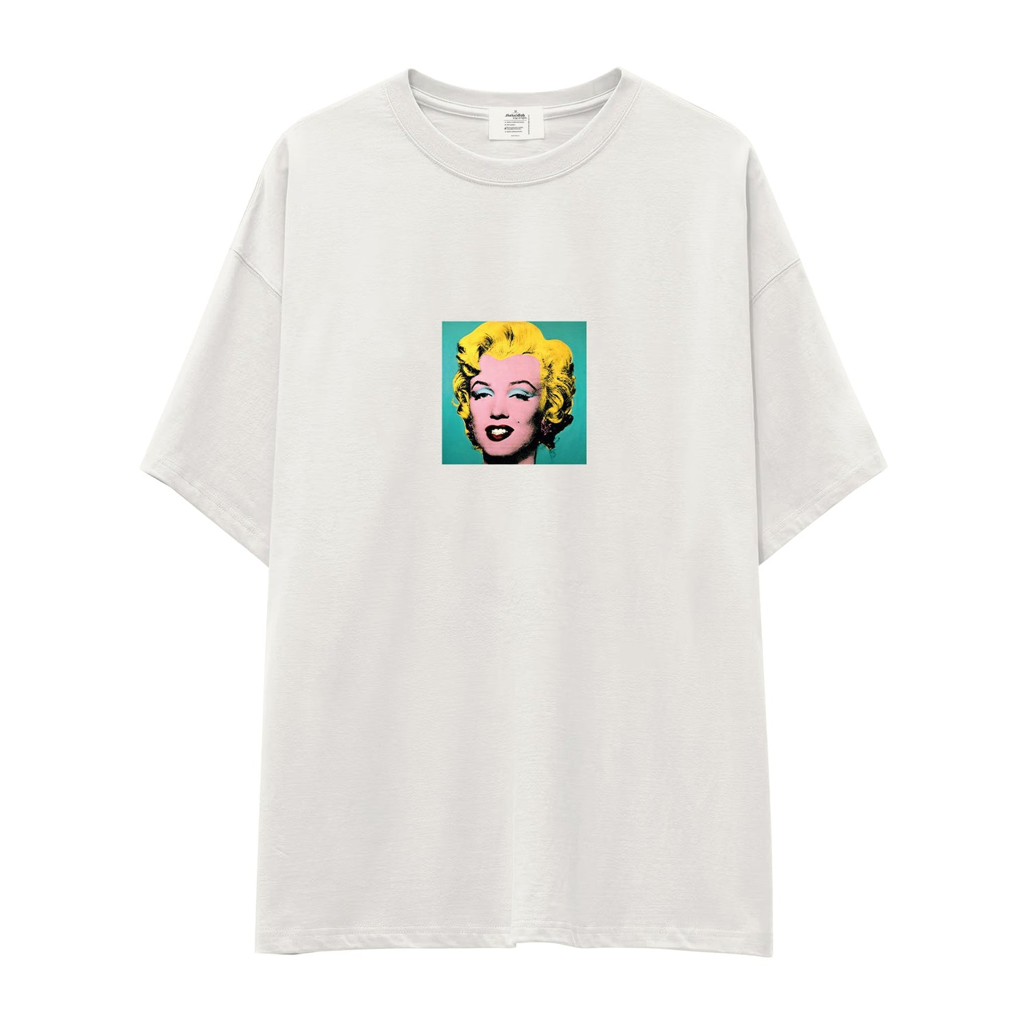 Andy Warhol / Marilyn Monroe Blue Oversize Tişört