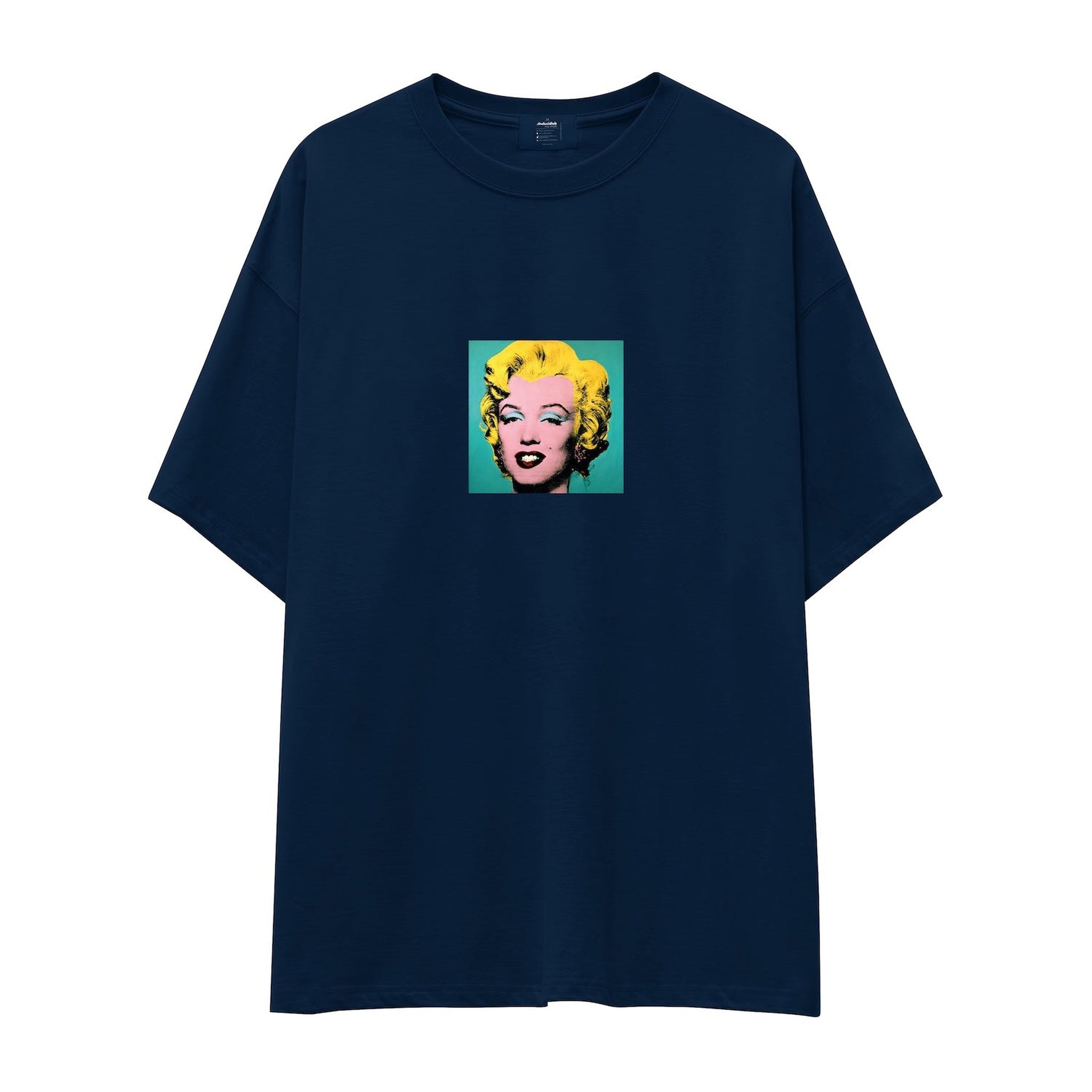Andy Warhol / Marilyn Monroe Blue Oversize Tişört