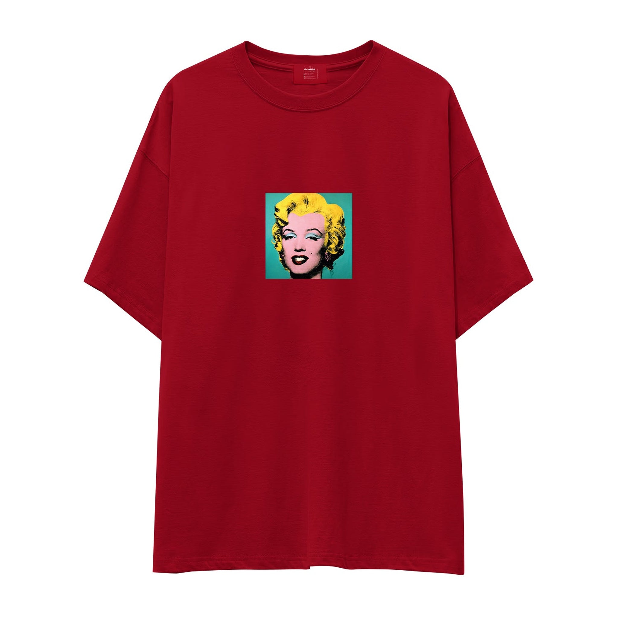 Andy Warhol / Marilyn Monroe Blue Oversize Tişört