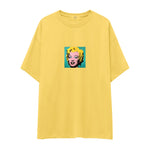 Andy Warhol / Marilyn Monroe Blue Oversize Tişört