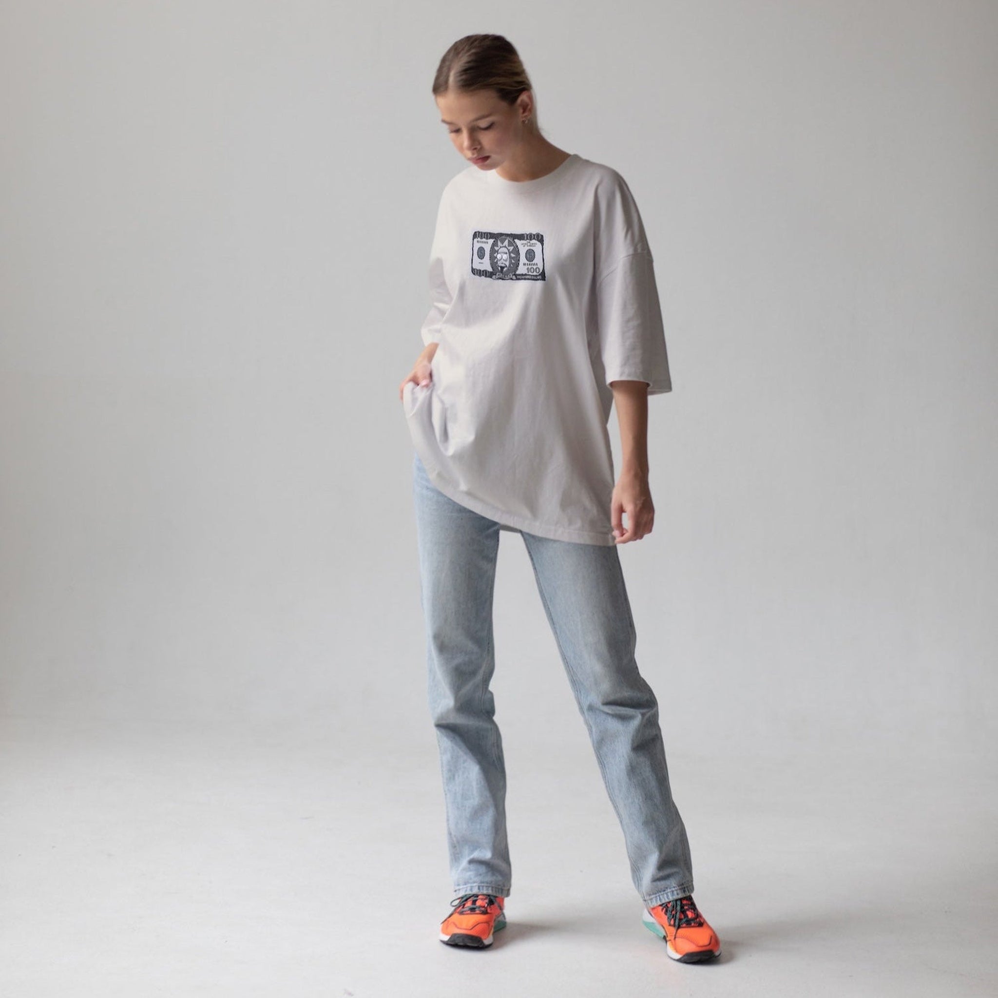 Morty Dollar Oversize Tişört