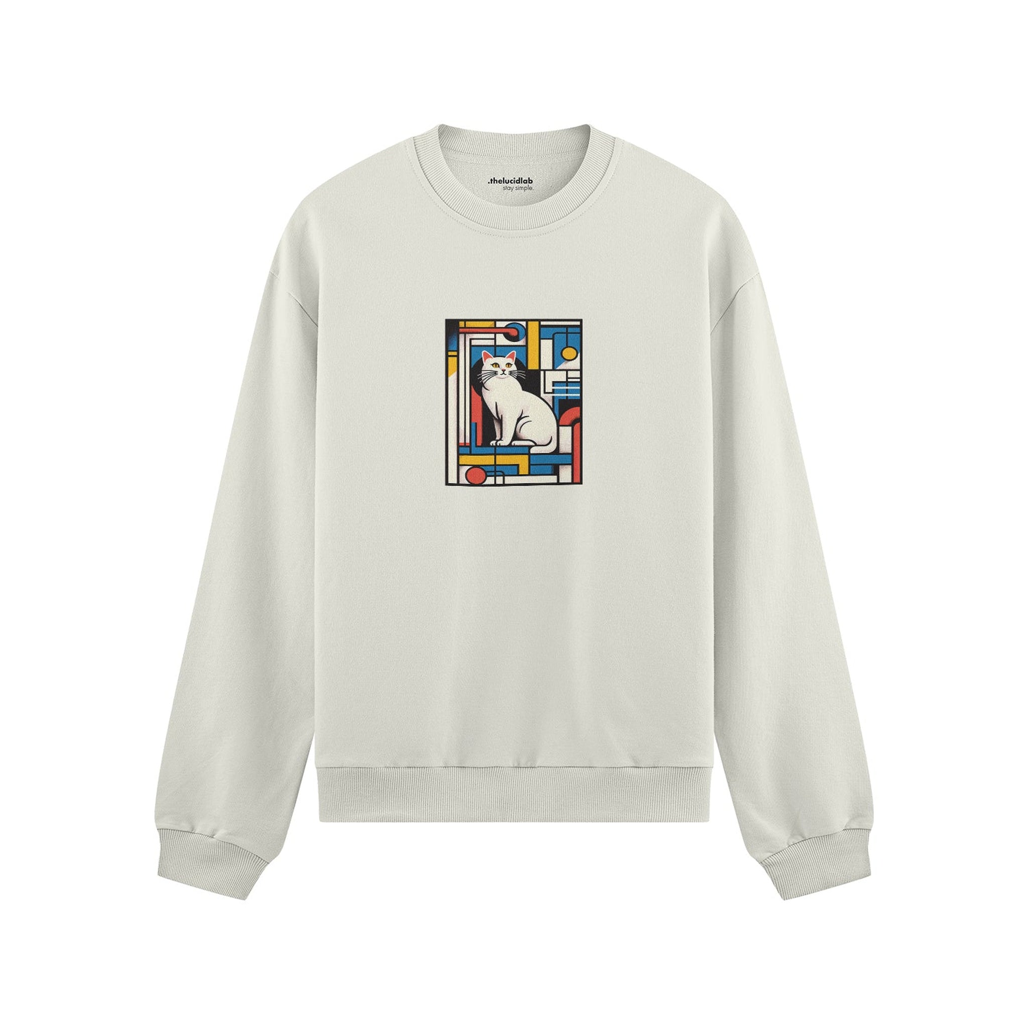 Bauhaus Cat Oversize Sweatshirt