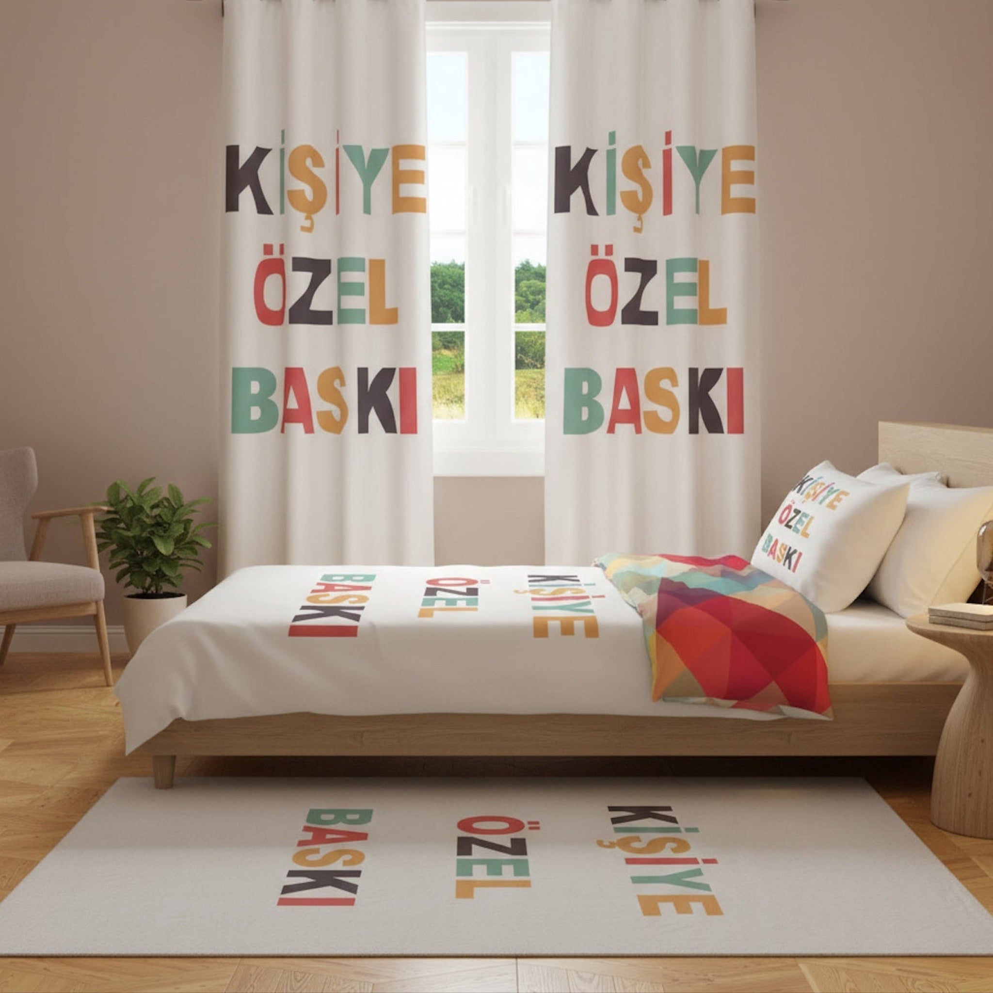 Kişiye Özel Premium Bundle | Nevresim | Perde | Halı Bundle
