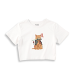 Catana Crop Tişört — Beyaz