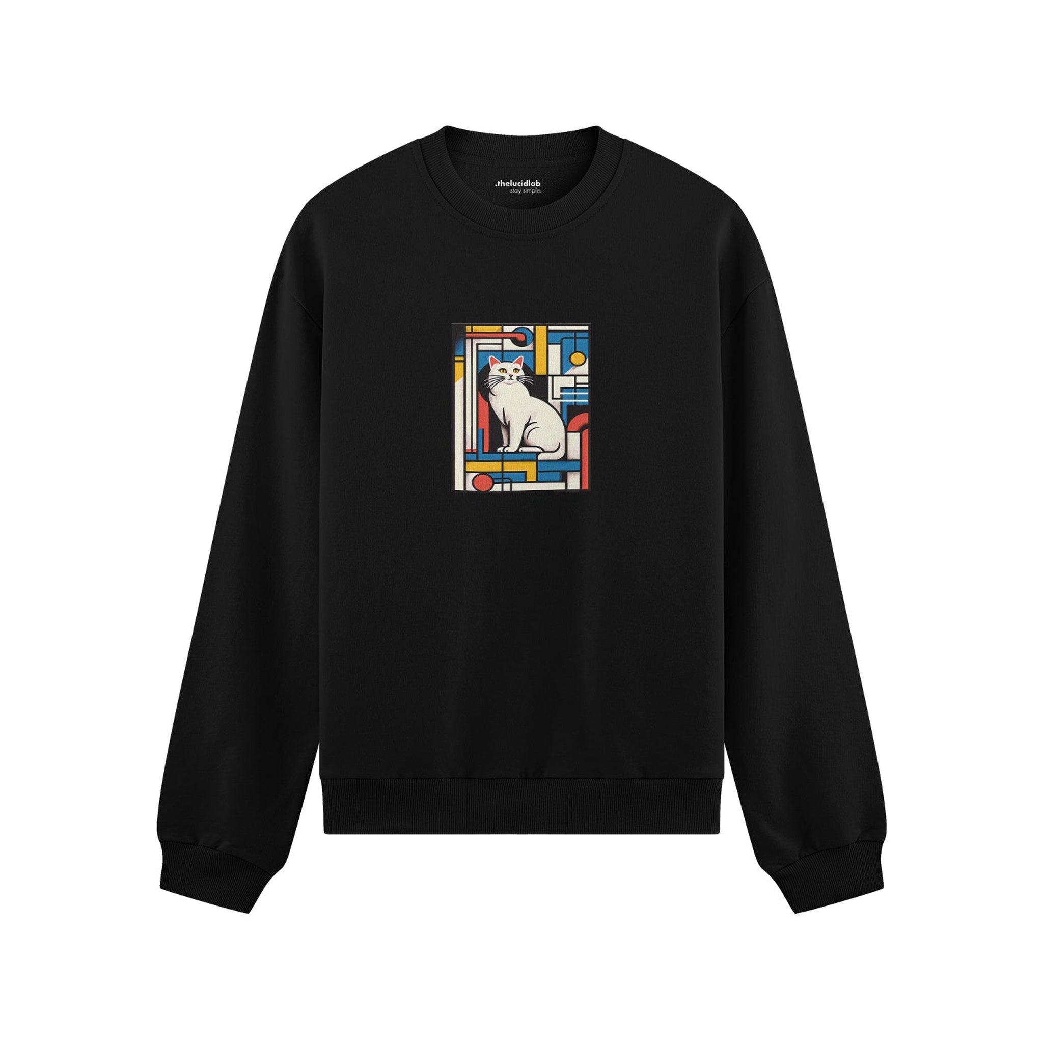 Bauhaus Cat Oversize Sweatshirt