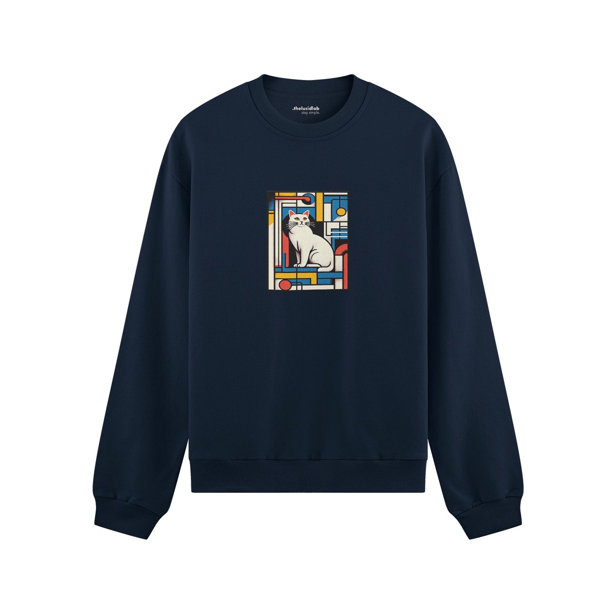 Bauhaus Cat Oversize Sweatshirt