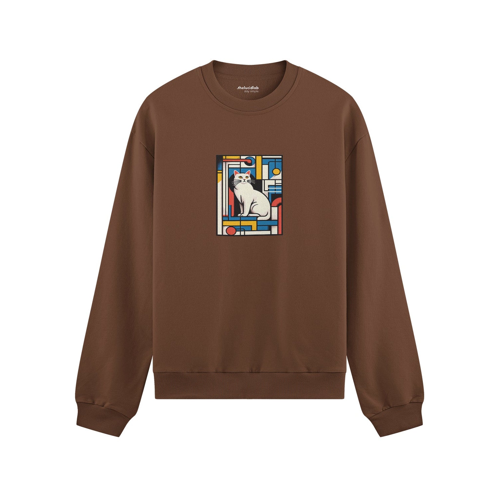 Bauhaus Cat Oversize Sweatshirt