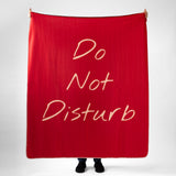 Do Not Disturb Burgundy Polar Tv Battaniyesi