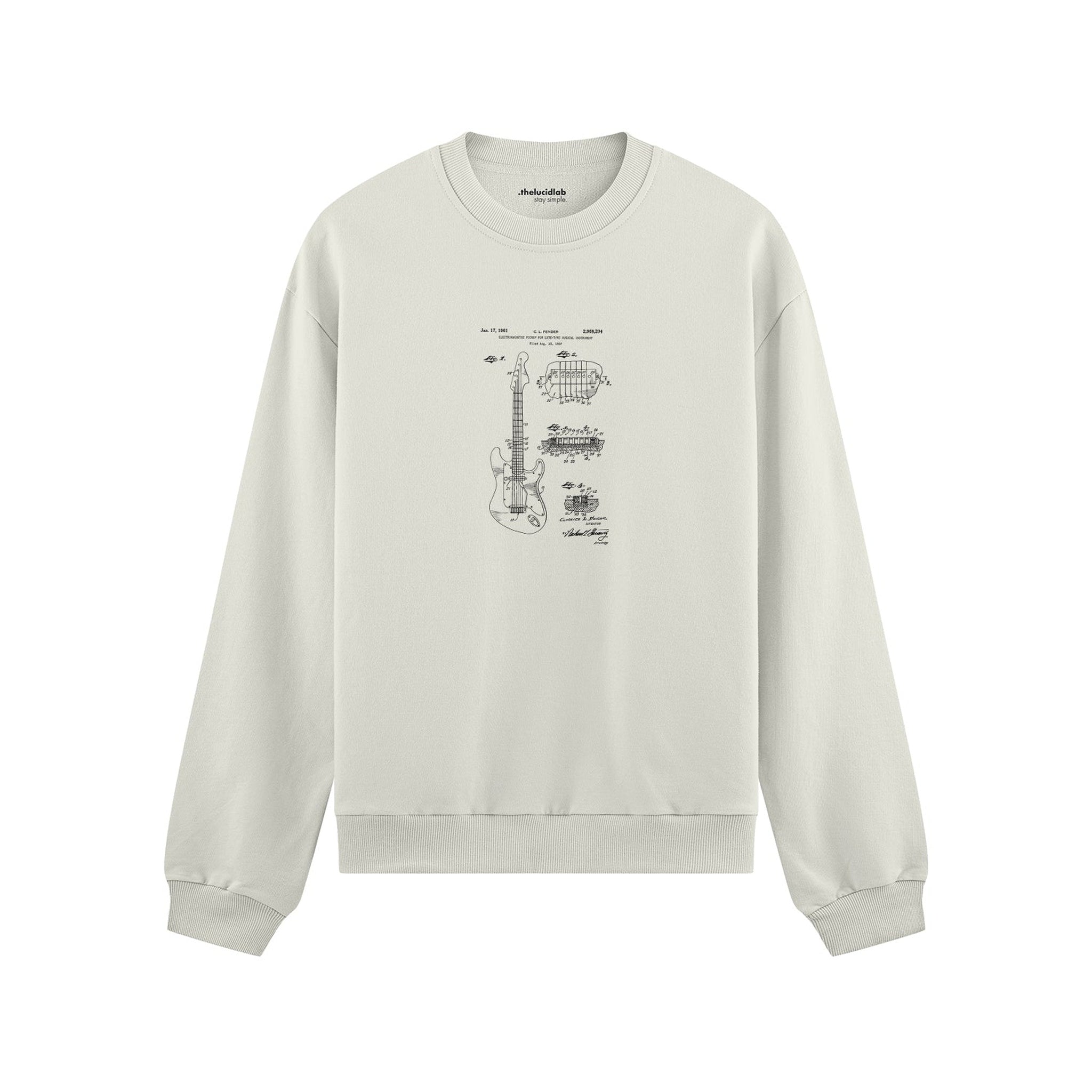 Fender Stratocaster Gitar Oversize Sweatshirt