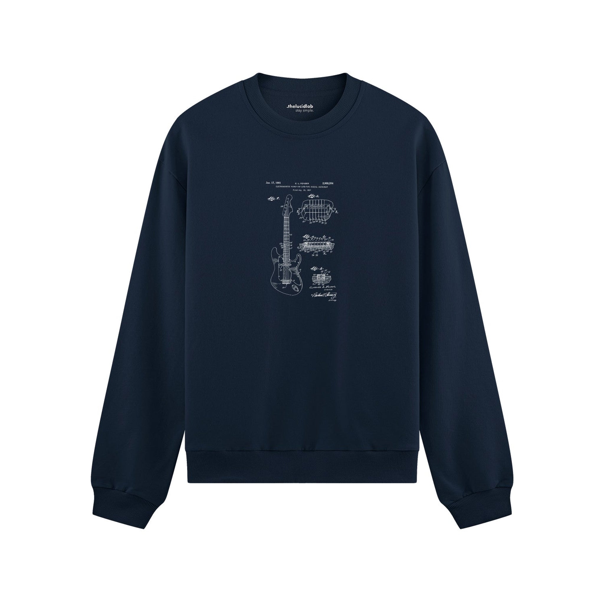 Fender Stratocaster Gitar Oversize Sweatshirt