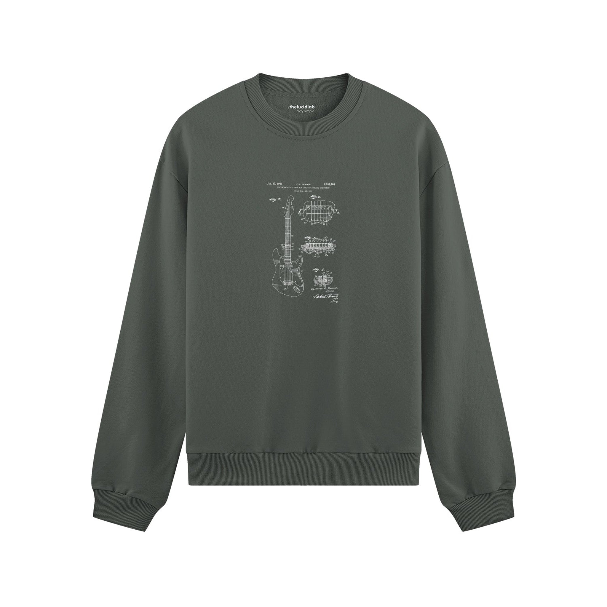Fender Stratocaster Gitar Oversize Sweatshirt