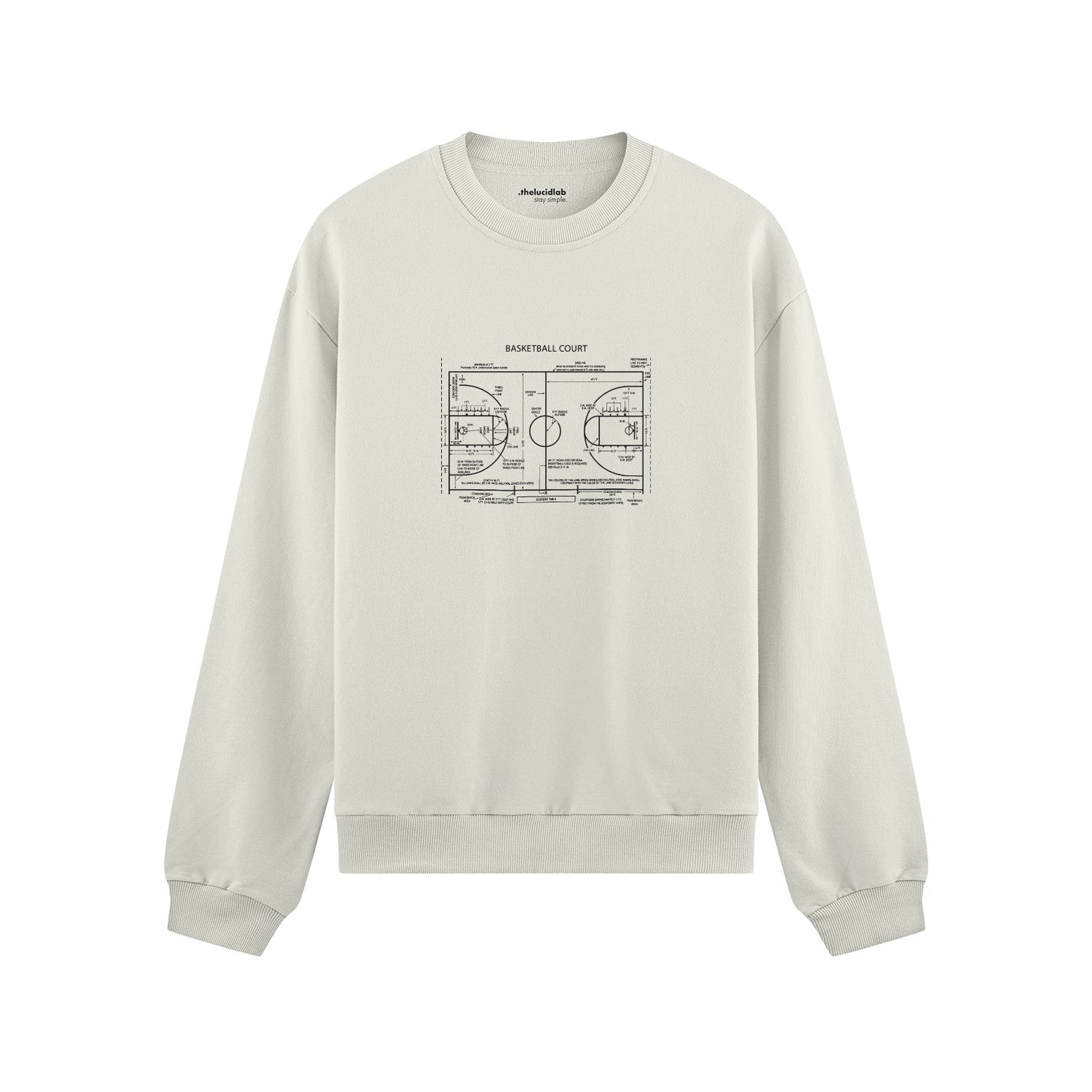 Basketball Court Oversize Sweatshirt