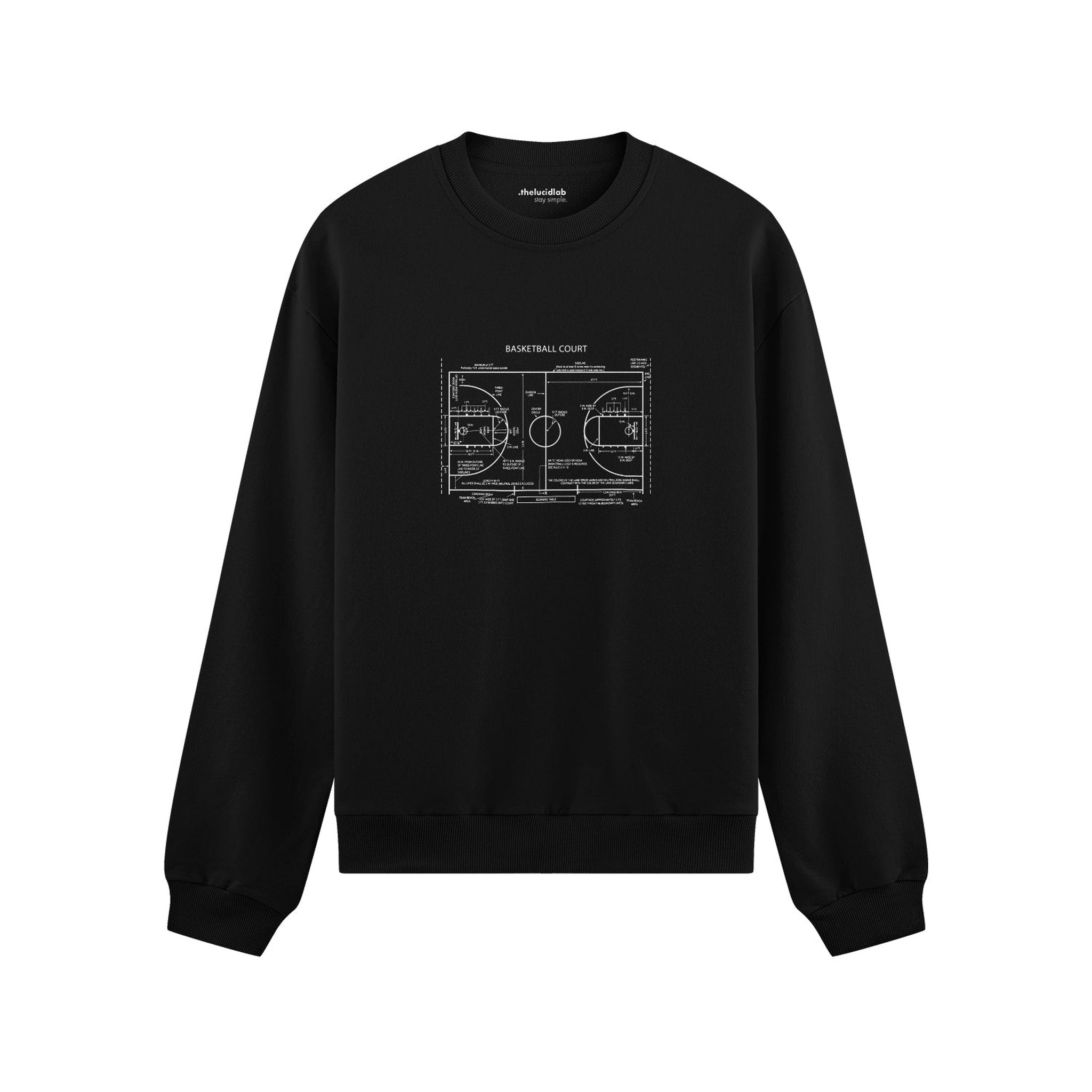 Basketball Court Oversize Sweatshirt