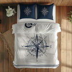 Sailor & Compass / Blue Çift Taraflı Nevresim Takımı