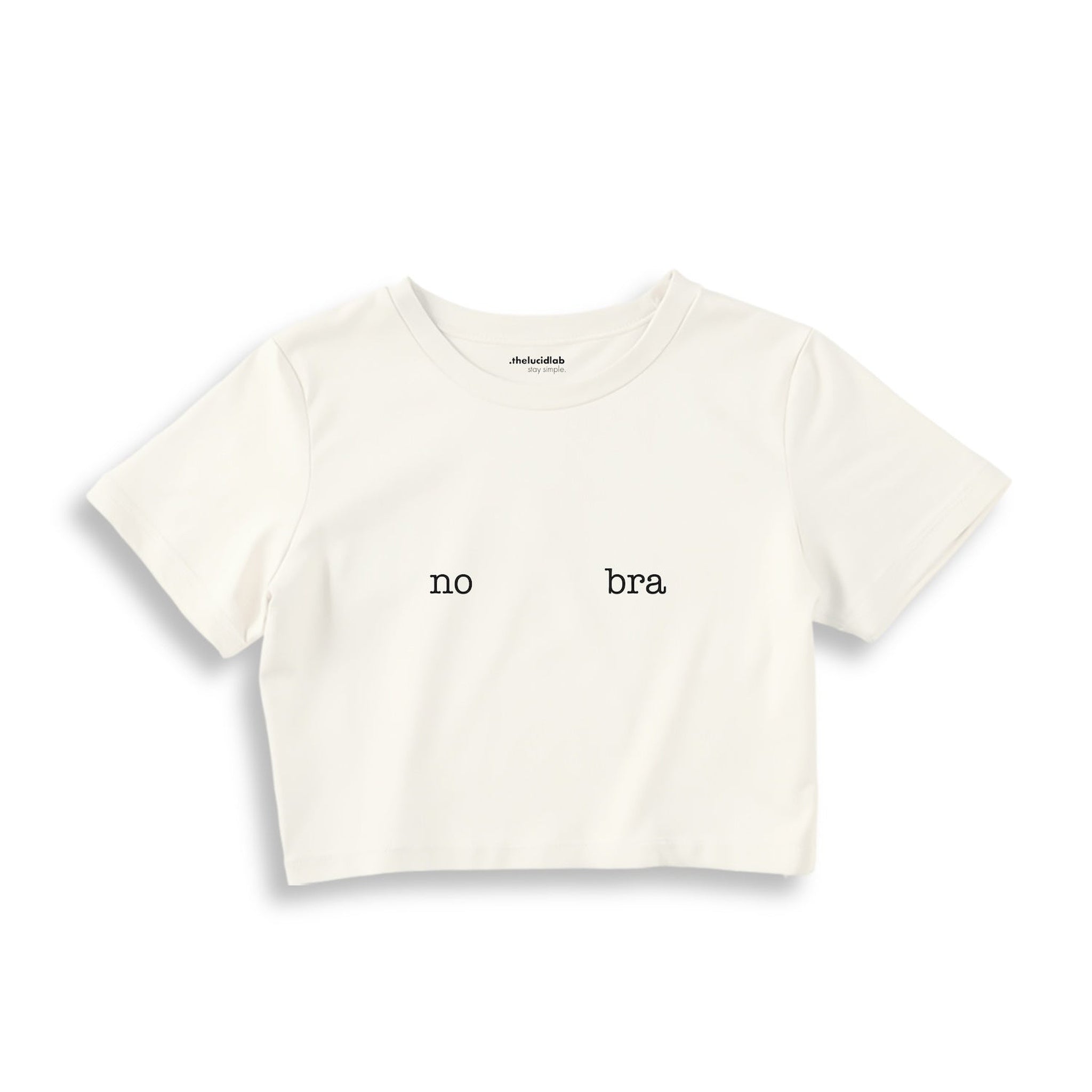 No Bra Crop Tişört