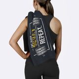 Eat Sleep Squat Repeat / Siyah Spor Havlusu