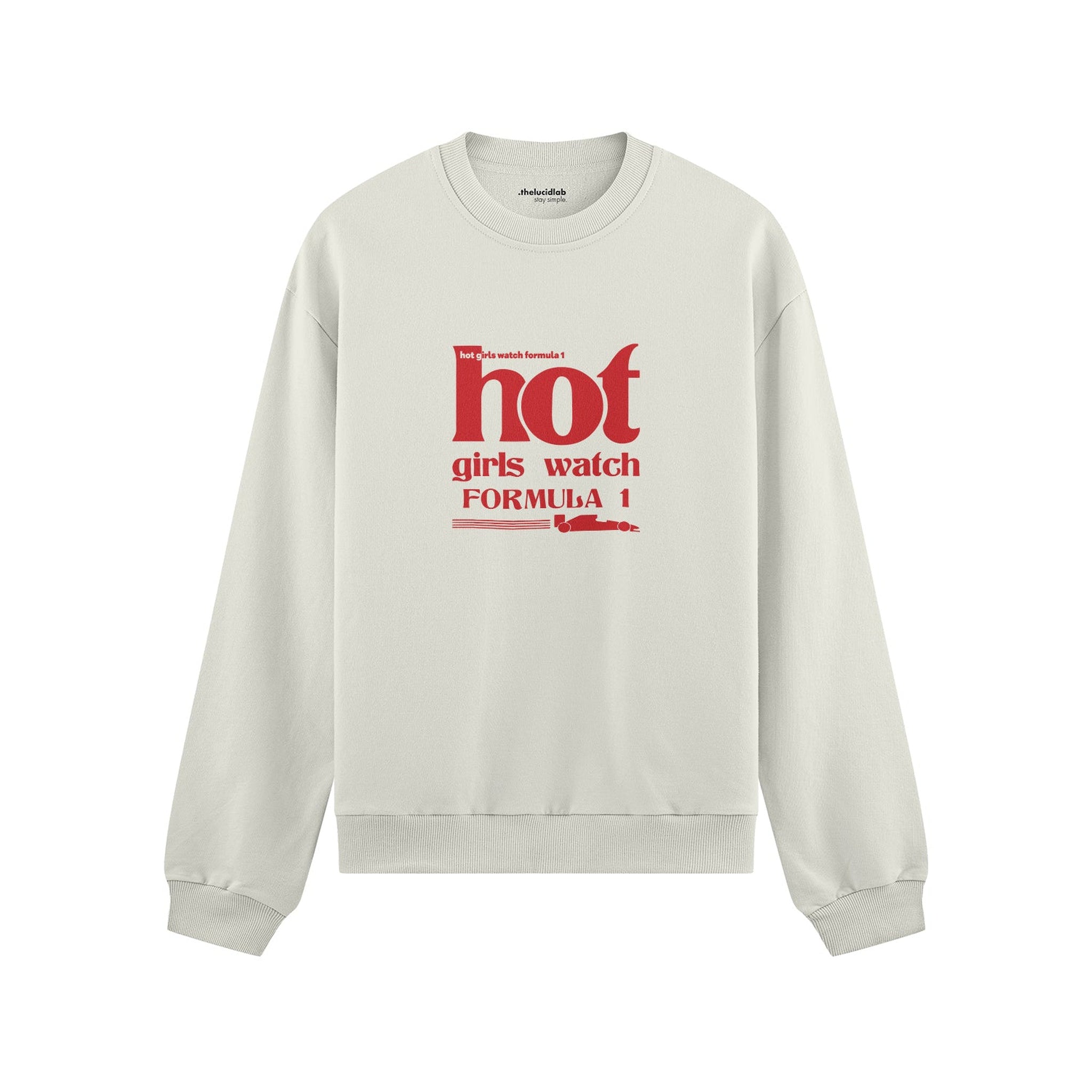 Hot Girls Watch Formula 1 Oversize Sweatshirt