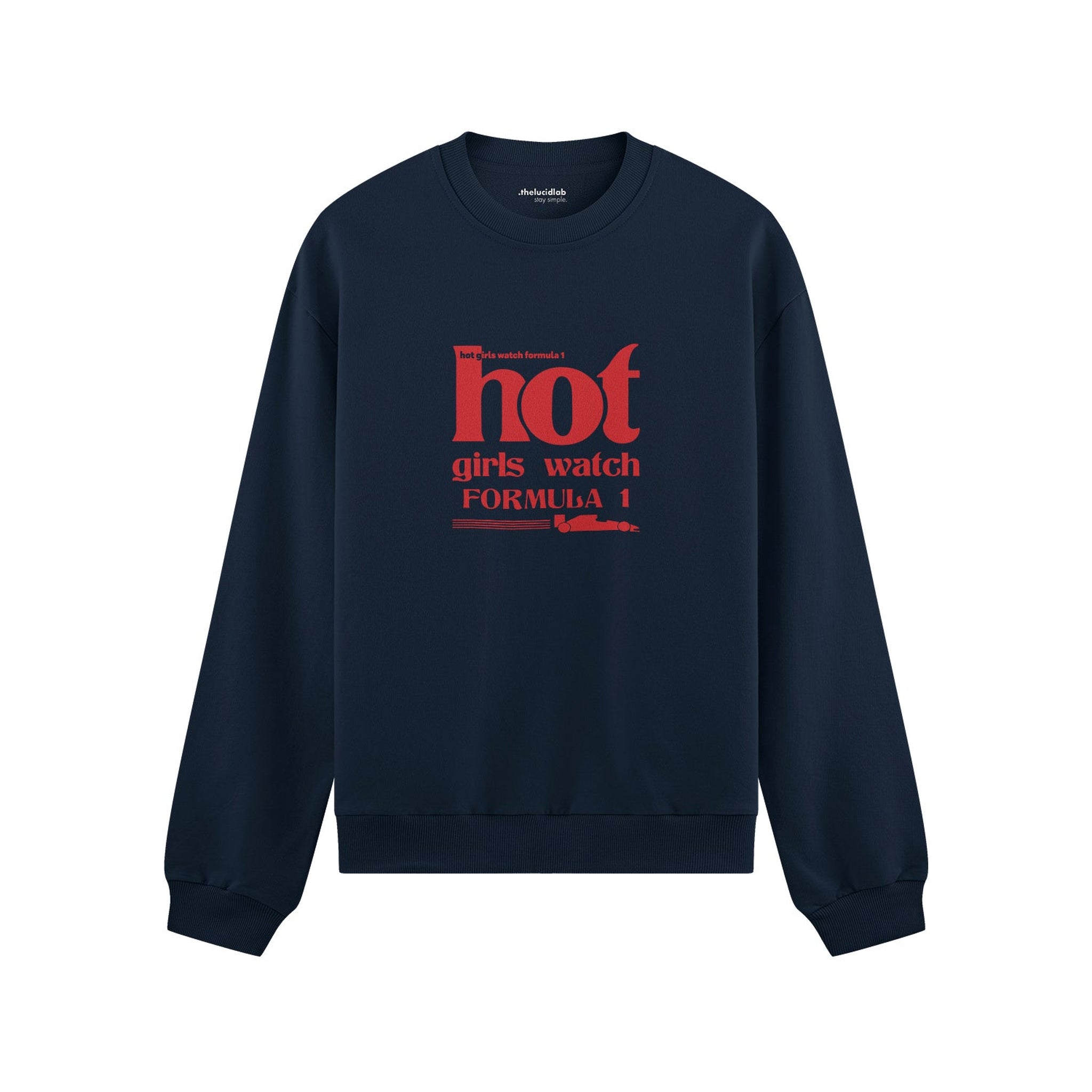 Hot Girls Watch Formula 1 Oversize Sweatshirt