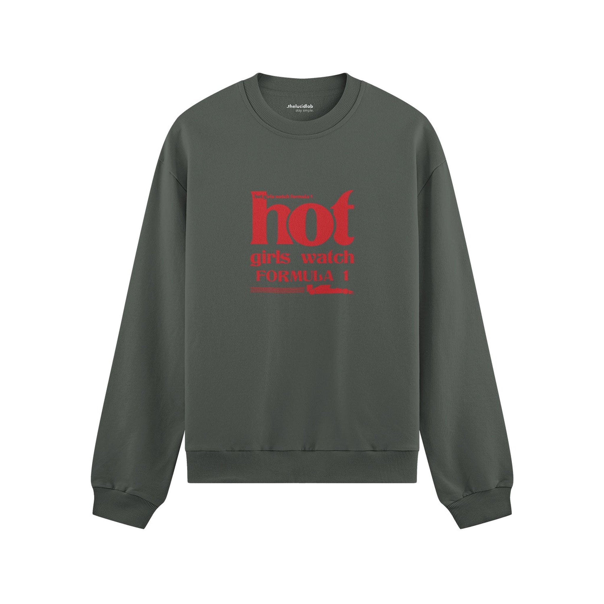 Hot Girls Watch Formula 1 Oversize Sweatshirt