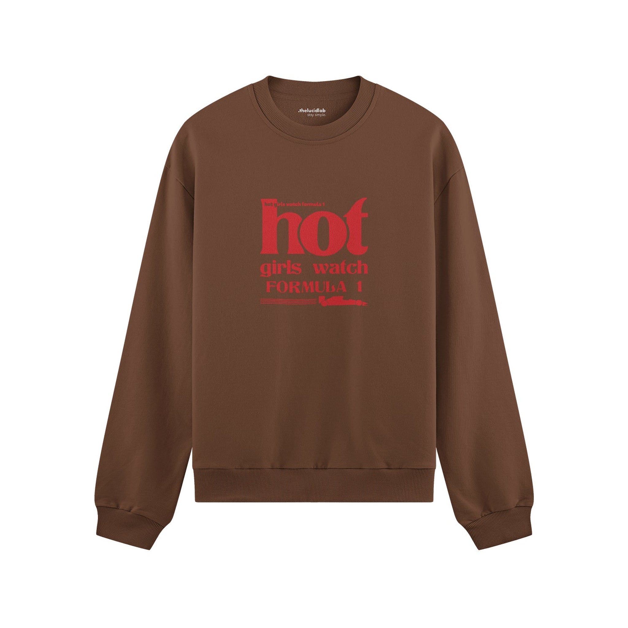 Hot Girls Watch Formula 1 Oversize Sweatshirt