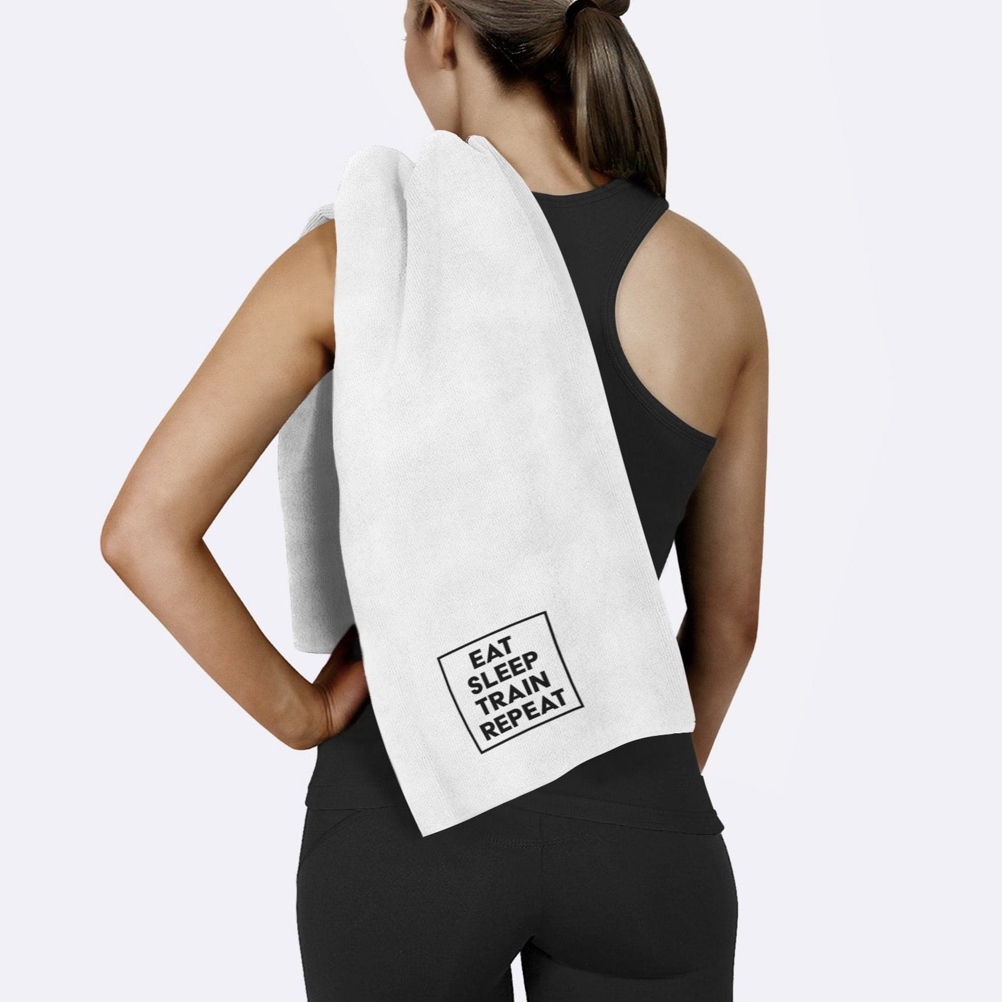 Eat Sleep Train Repeat Spor Havlusu