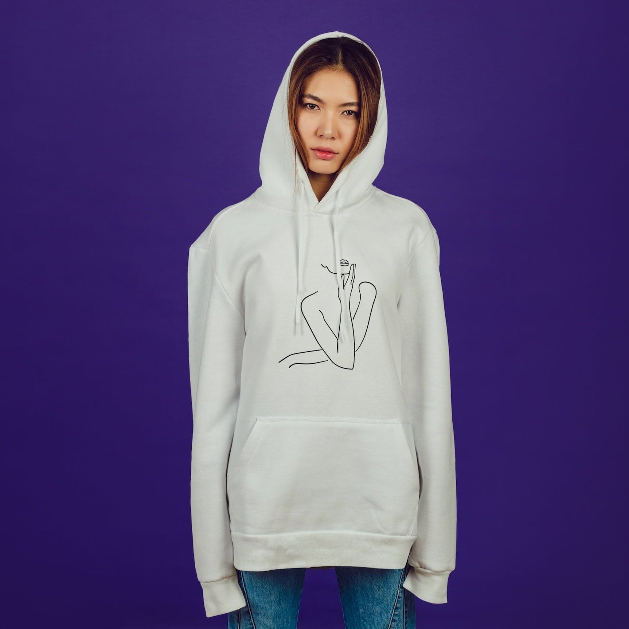 Women / Kadın Silüeti Oversize Hoodie