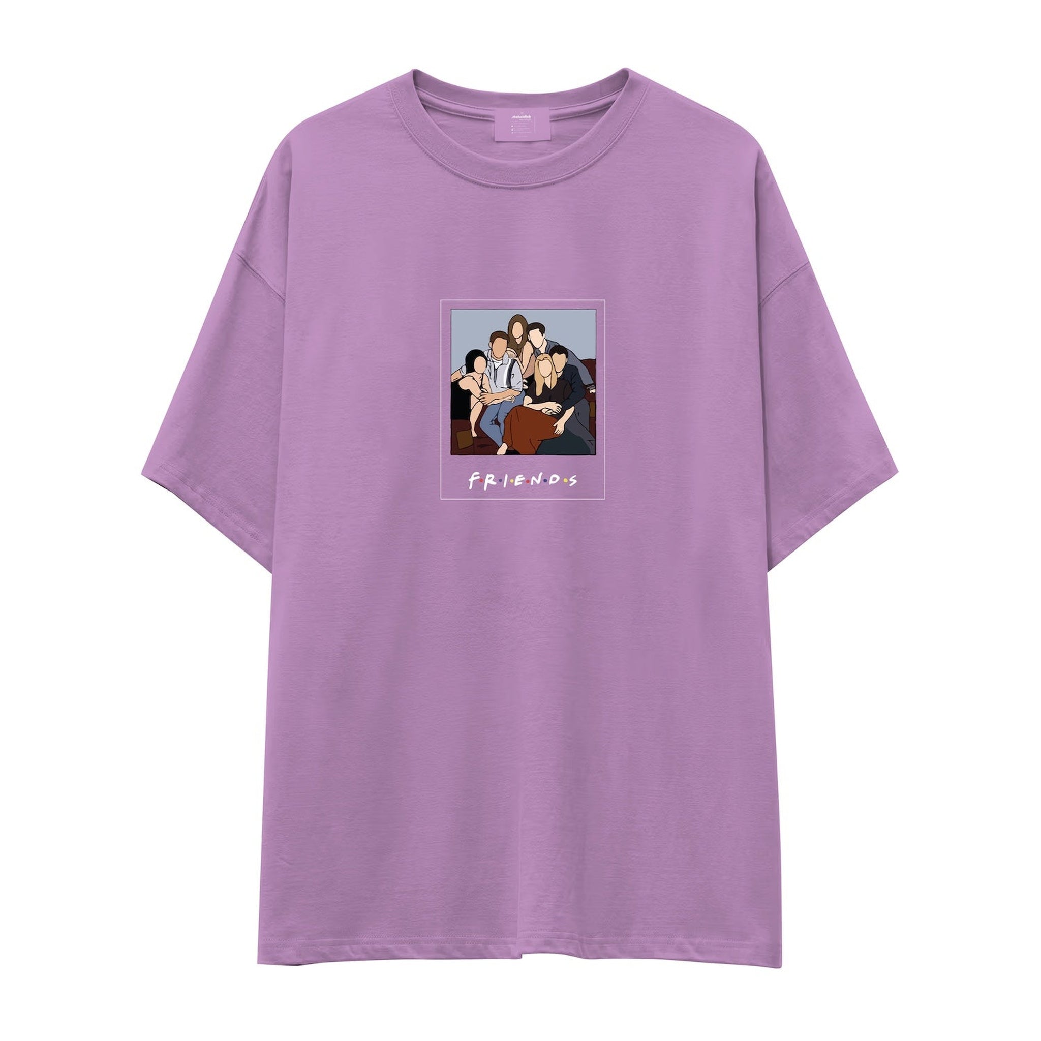 Friends Silüetli Oversize Tişört