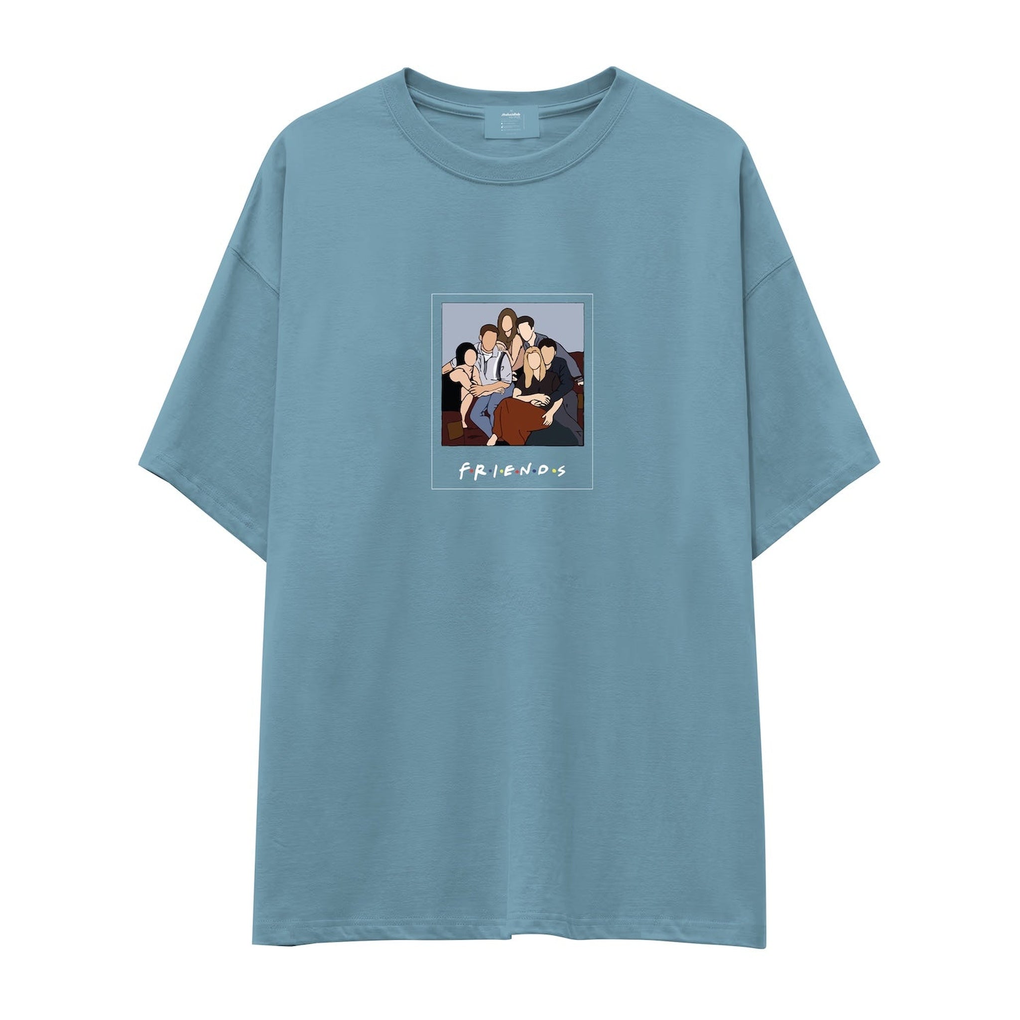 Friends Silüetli Oversize Tişört