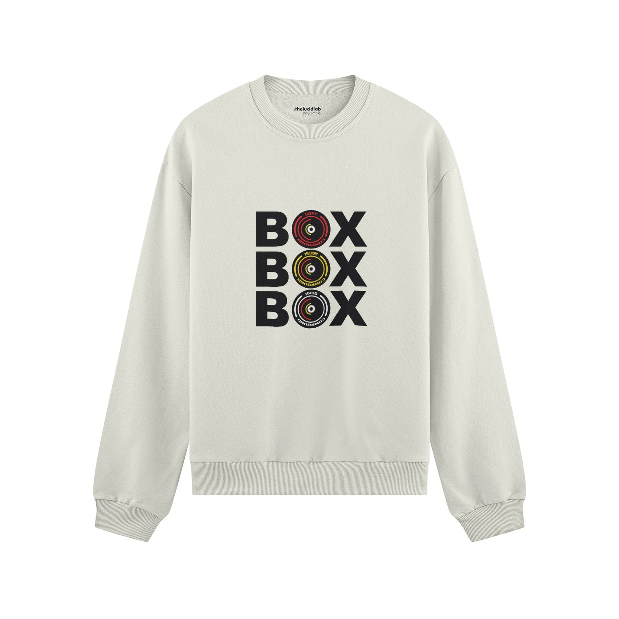 Box Box Box Oversize Sweatshirt