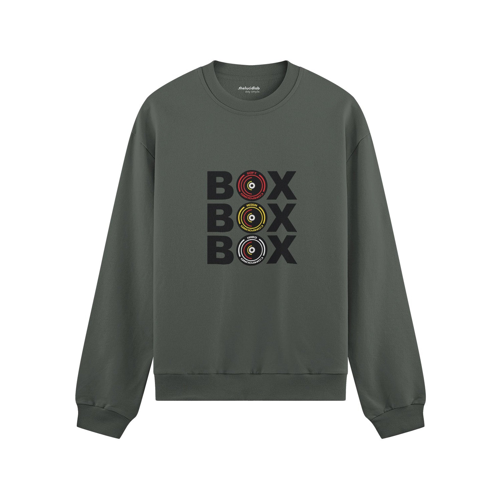 Box Box Box Oversize Sweatshirt