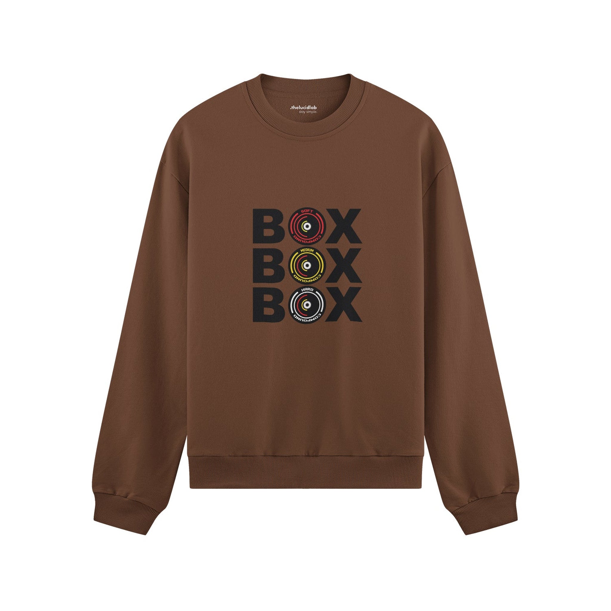 Box Box Box Oversize Sweatshirt