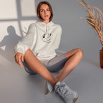 Wine Lover Cat Oversize Hoodie