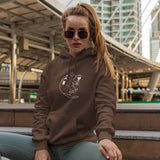 Wine Lover Cat Oversize Hoodie