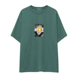 Albert Einstein / Homer Simpson Oversize Tişört