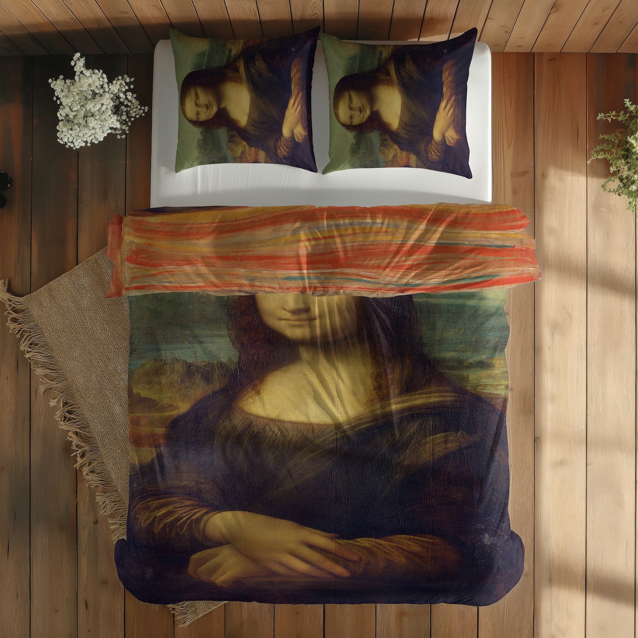 Mona Lisa & Çığlık Çift Taraflı Nevresim Takımı