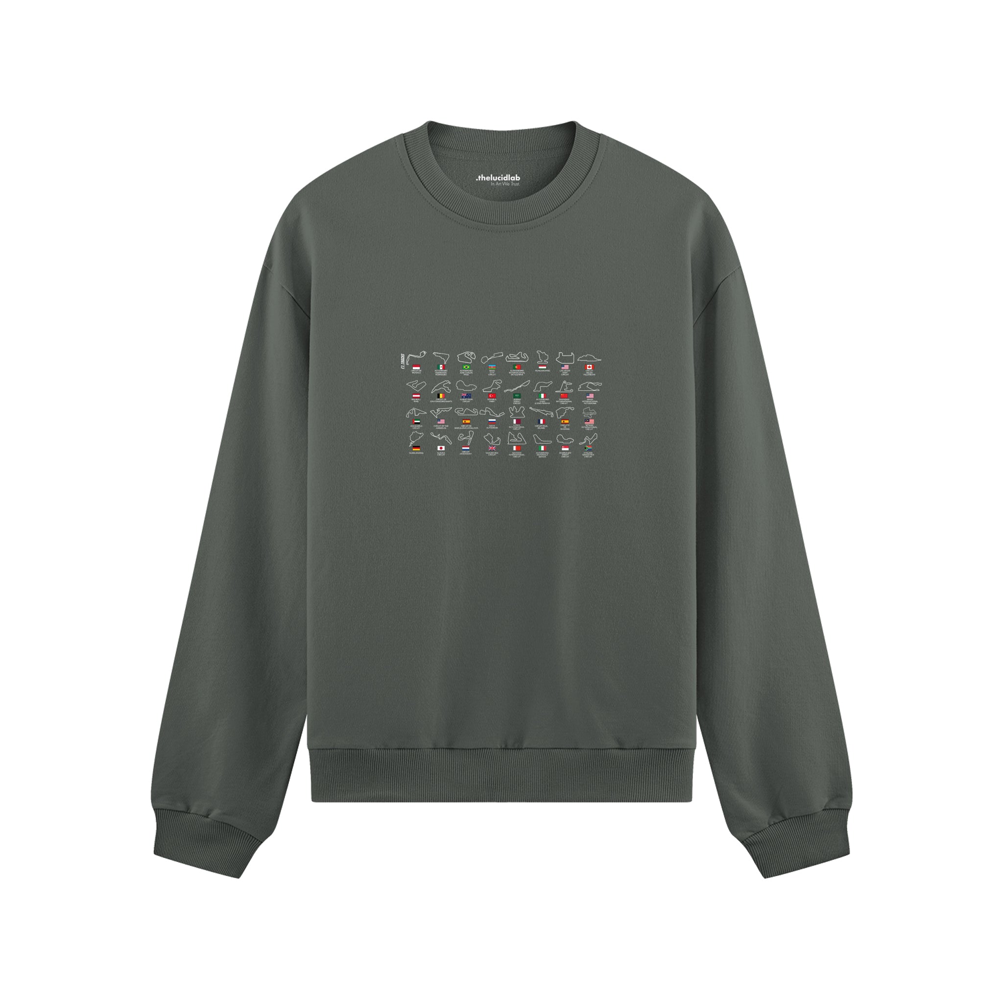 All Tracks / Formula 1 Pistleri Oversize Sweatshirt — Antrasit
