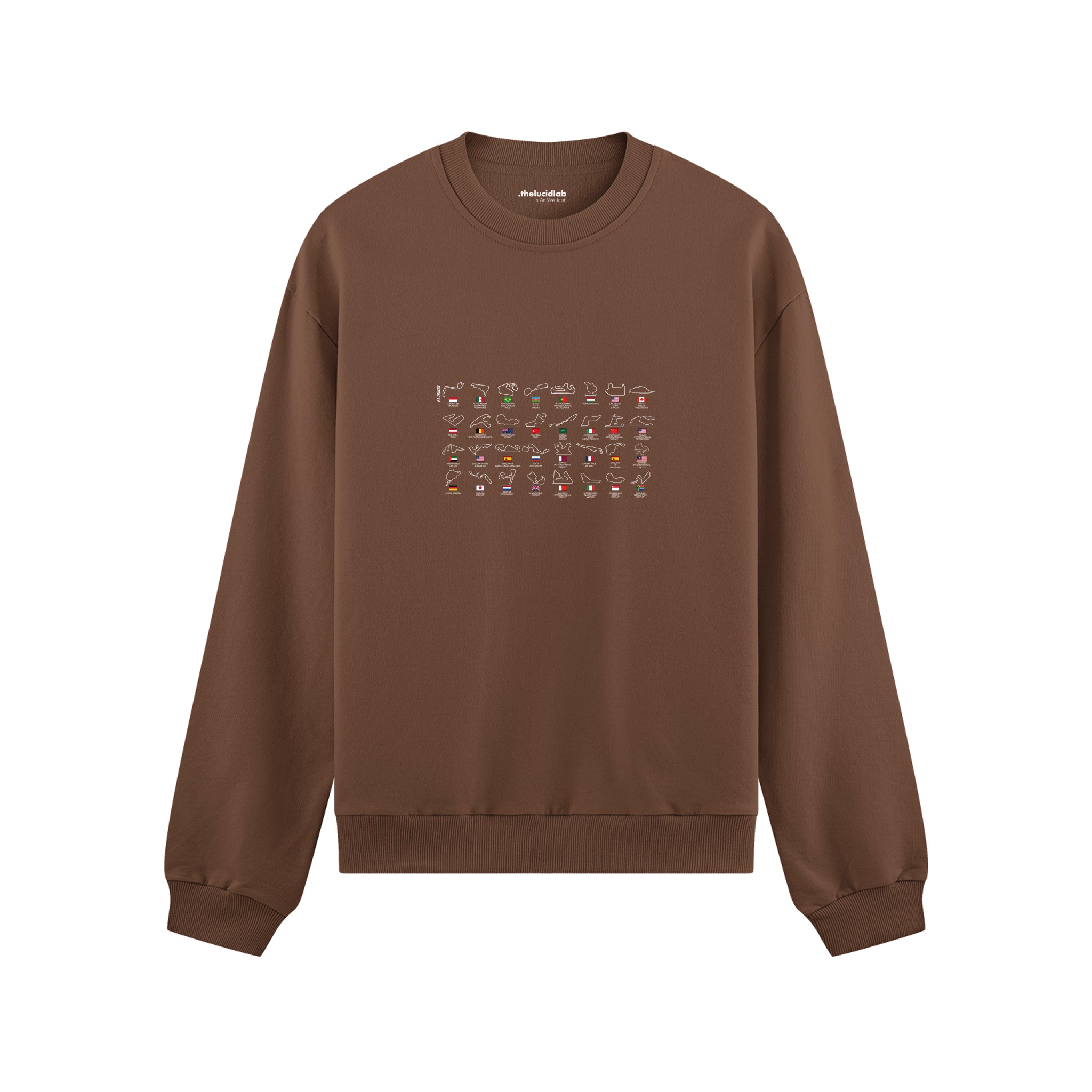 All Tracks / Formula 1 Pistleri Oversize Sweatshirt — Kahverengi