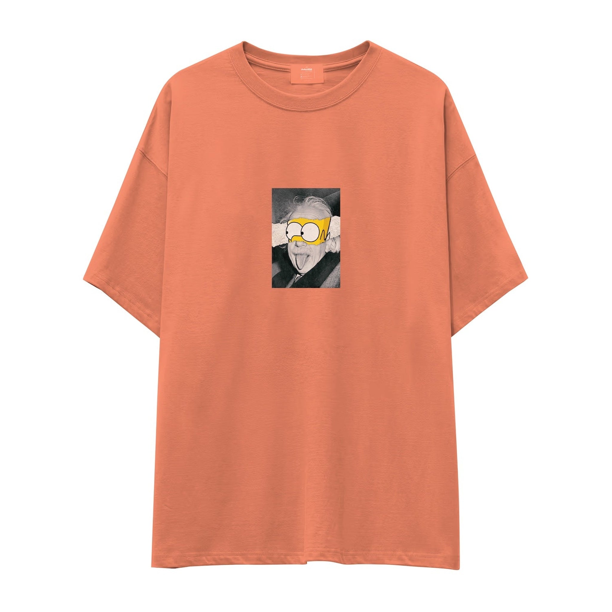 Albert Einstein / Homer Simpson Oversize Tişört