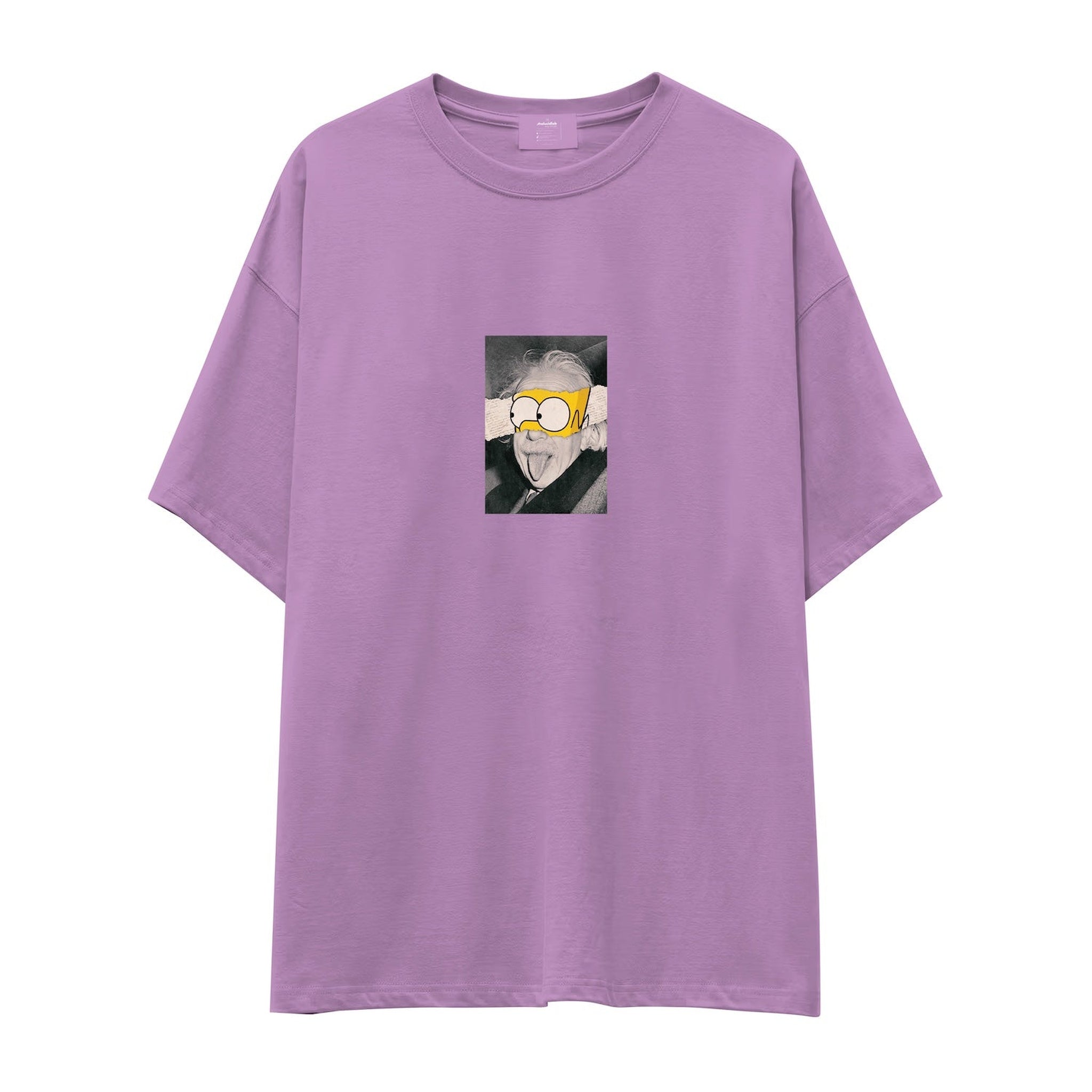 Albert Einstein / Homer Simpson Oversize Tişört