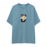 Albert Einstein / Homer Simpson Oversize Tişört