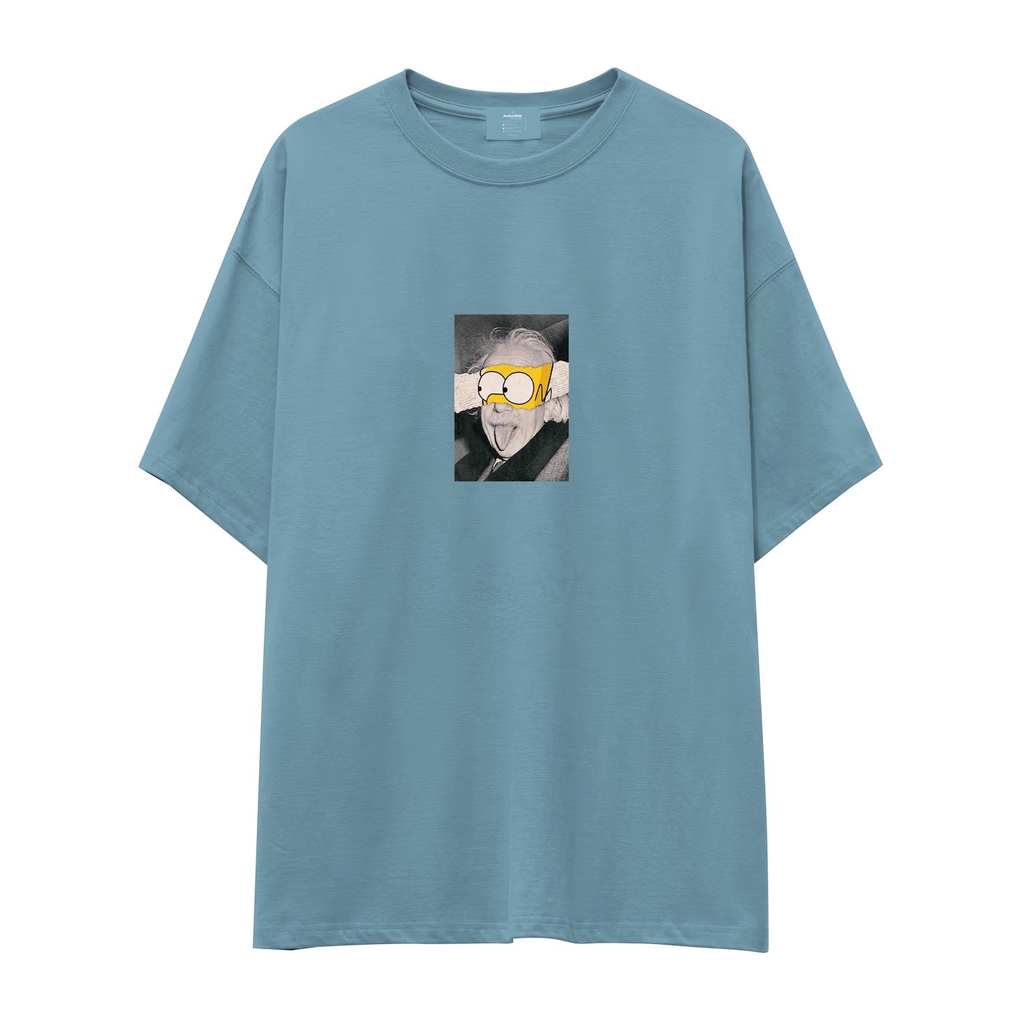 Albert Einstein / Homer Simpson Oversize Tişört