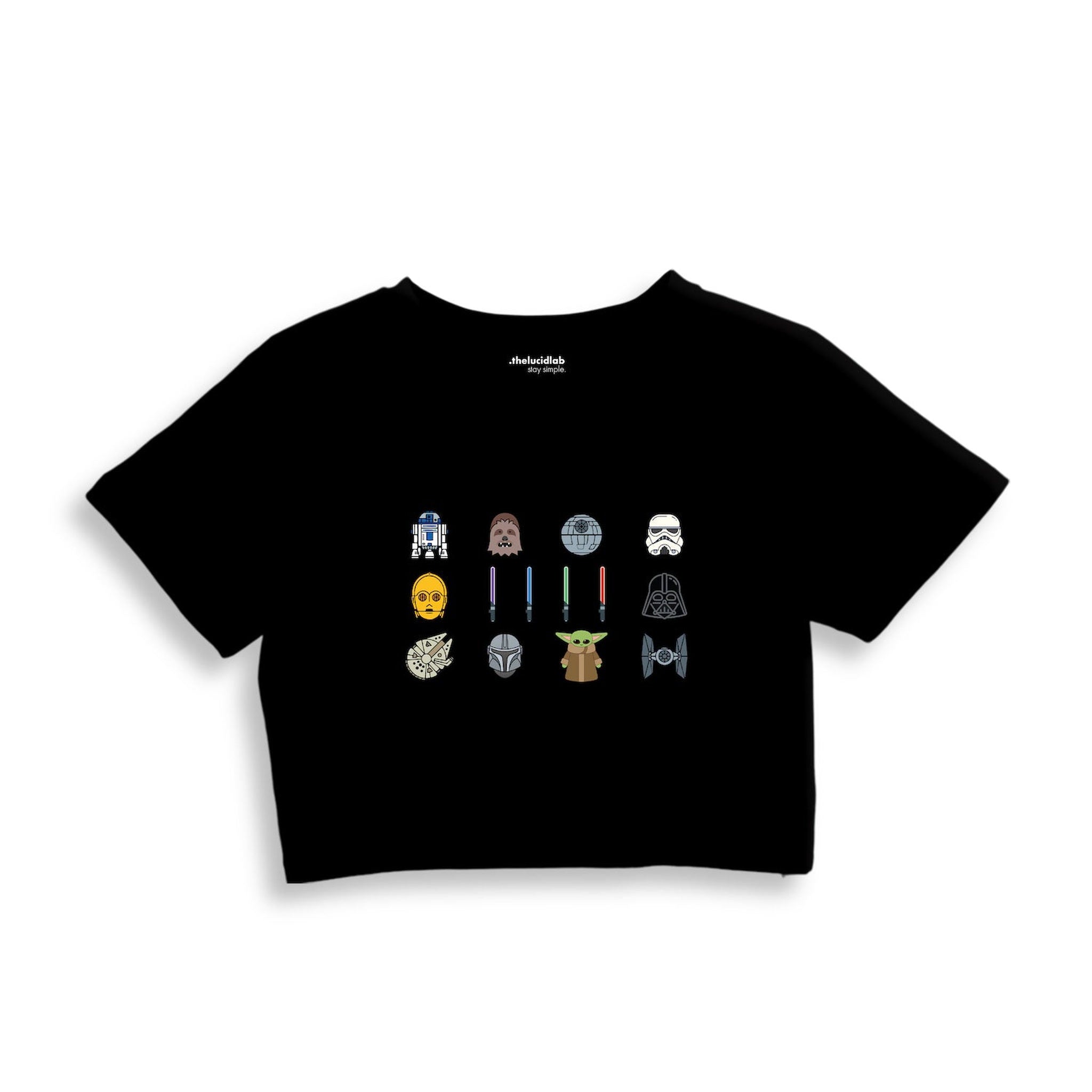 Star Wars Icons Crop Tişört