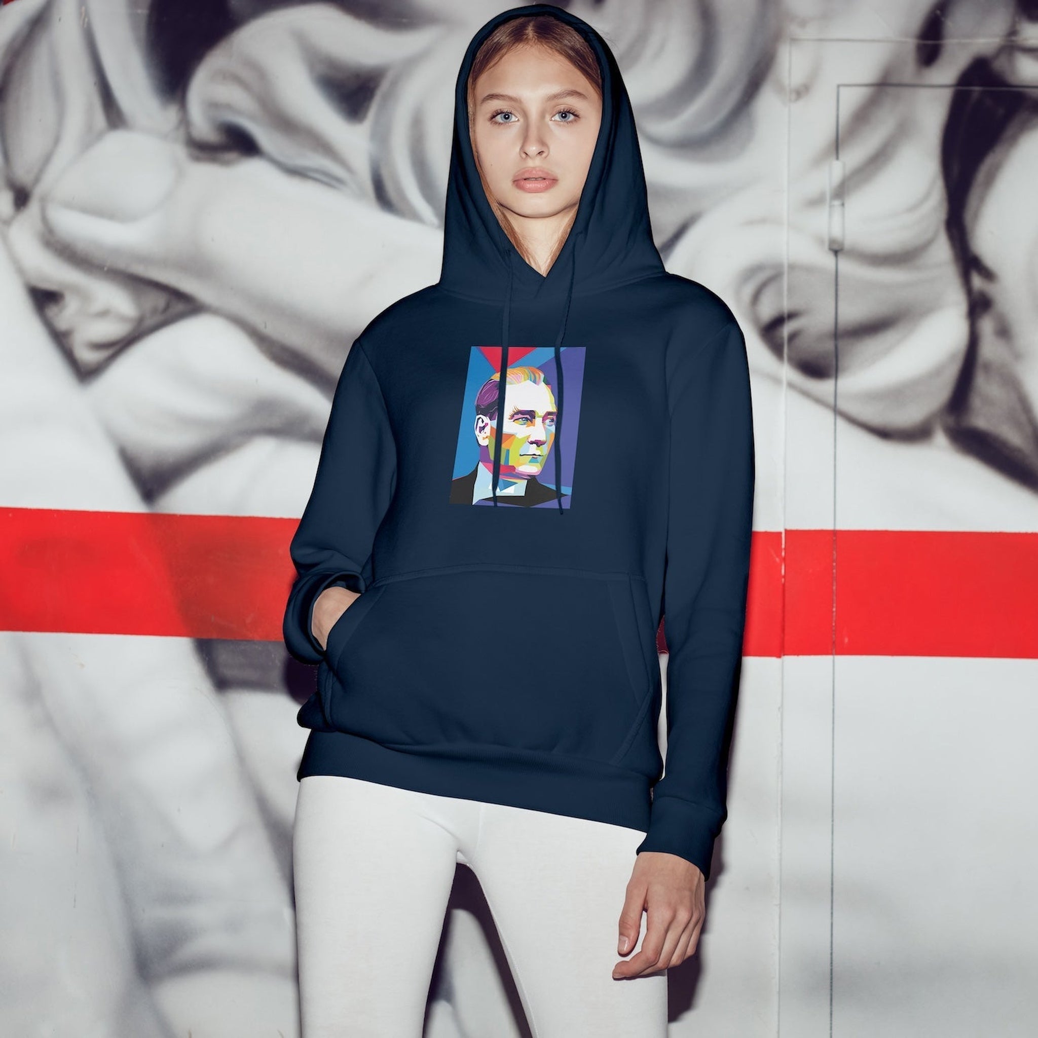 Atatürk Pop Art Oversize Hoodie