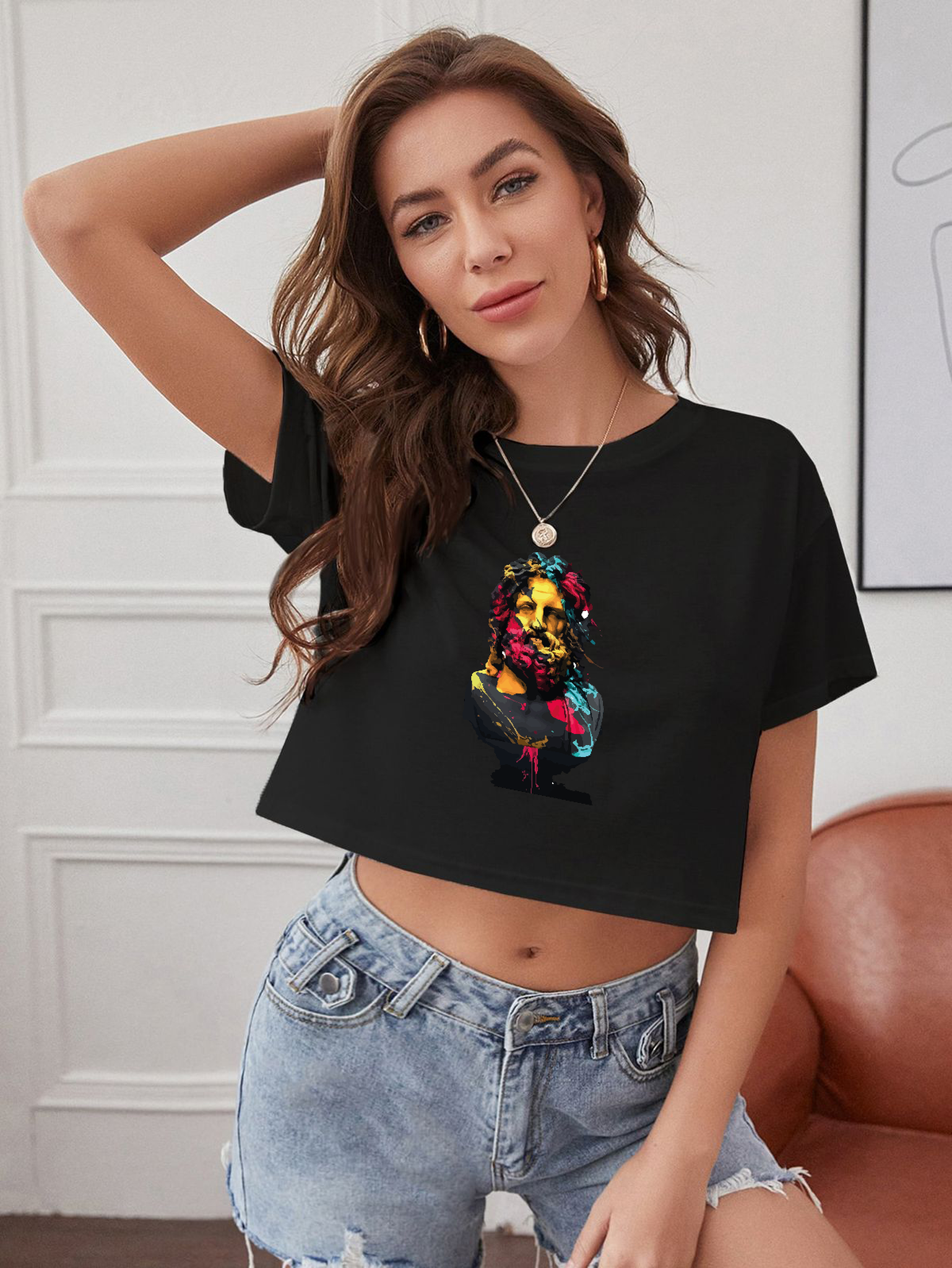 Zeus Crop Tişört