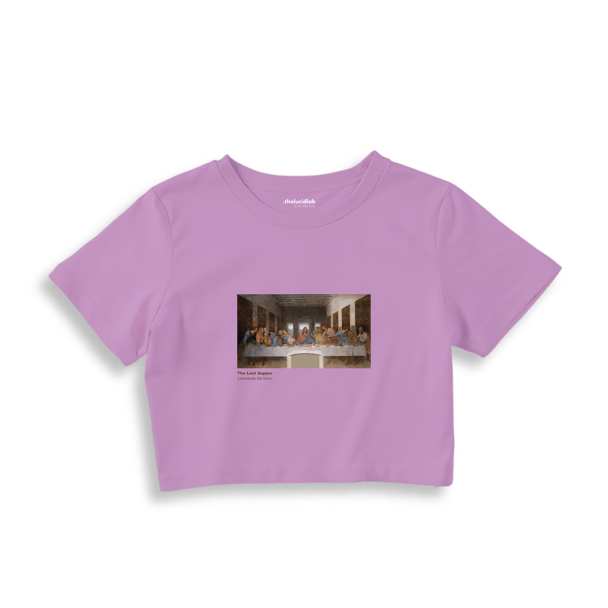 Son Akşam Yemeği Crop Tişört — Lila
