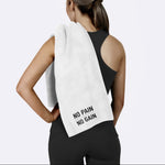 No Pain No Gain / Beyaz Spor Havlusu