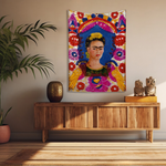 Frida Kahlo Çerçeve Duvar Örtüsü