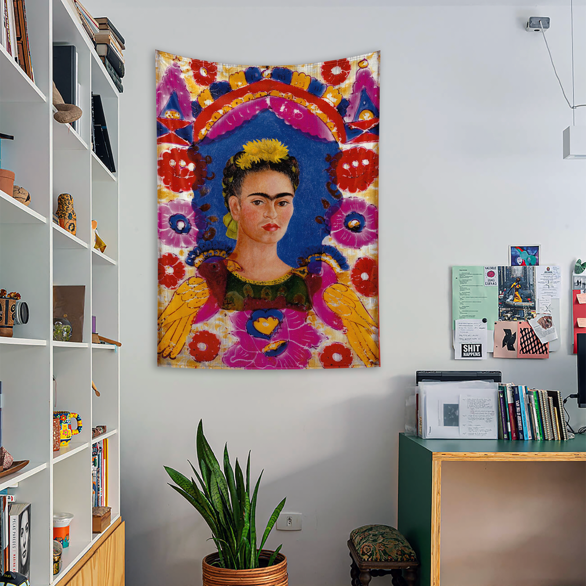 Frida Kahlo Çerçeve Duvar Örtüsü
